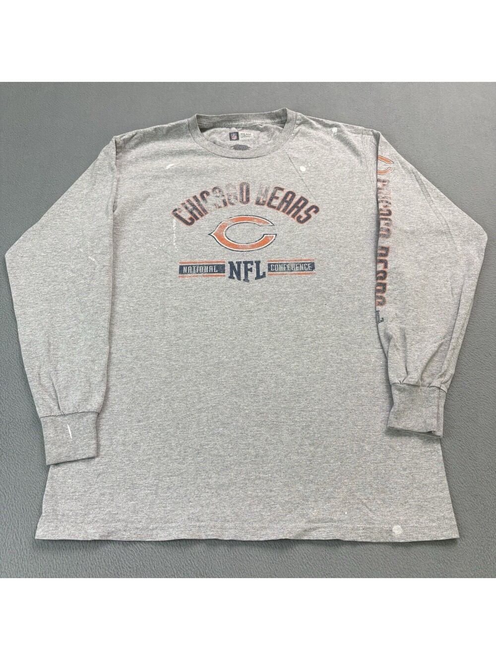 Chicago Bears NFL Football Long Sleeve T Shirt Gray